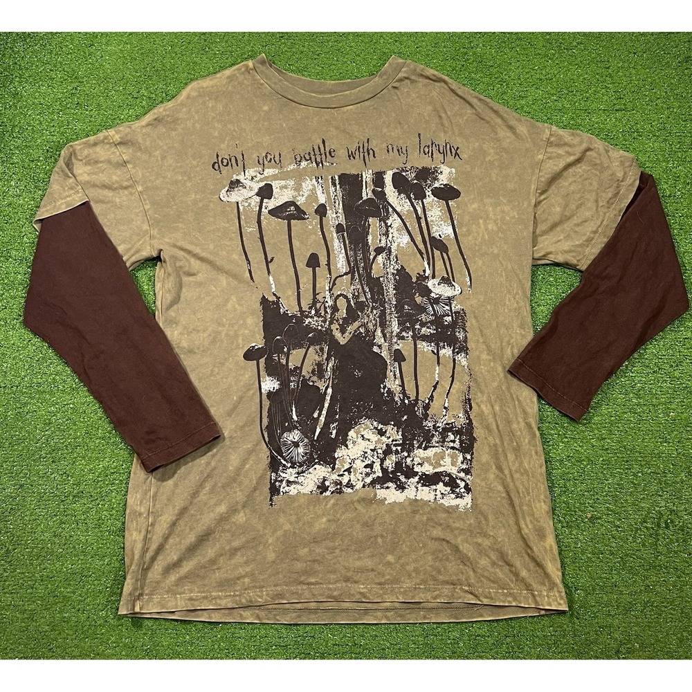 Melanie Martinez Portals Shirt SM Mushrooms Retro Y2K Baggy Skater Fit Oversized